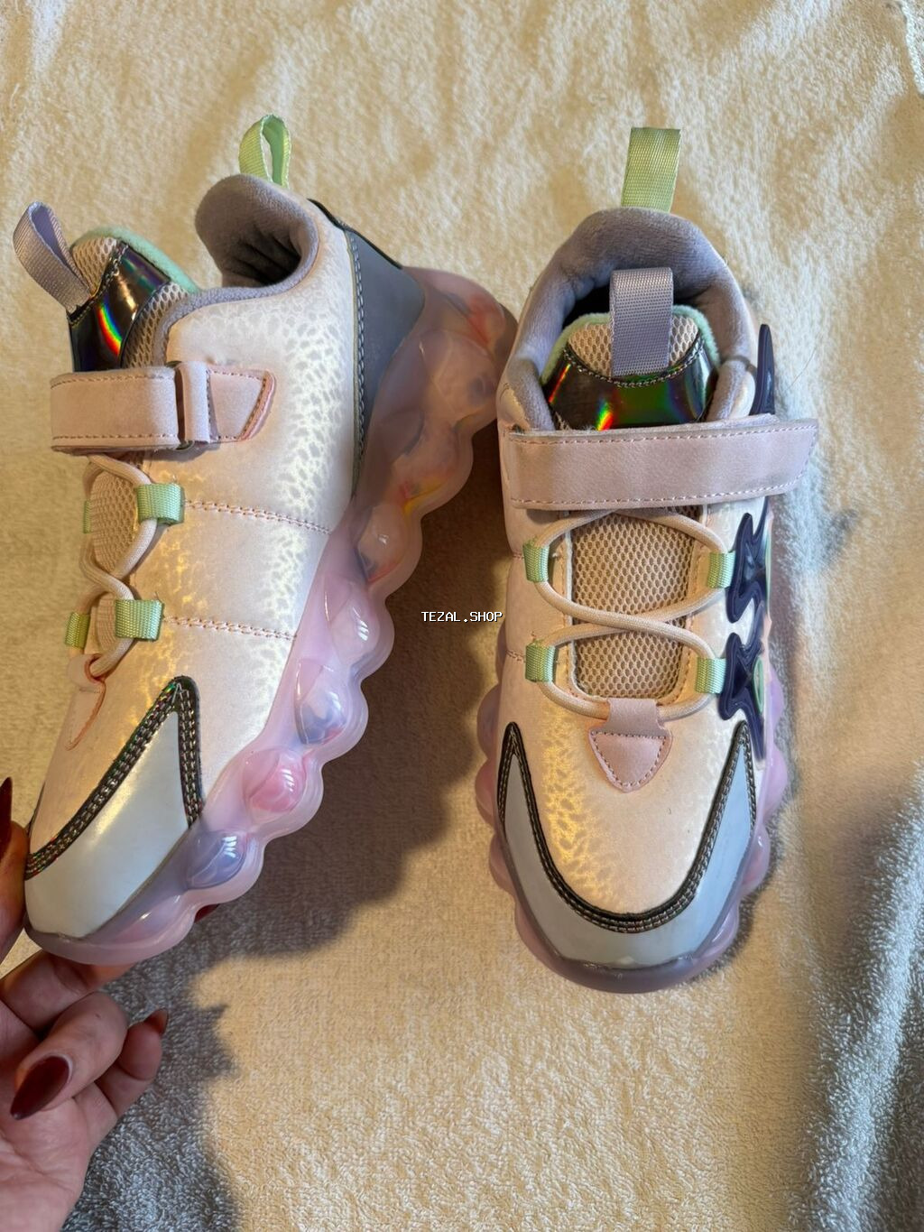 Rəng - Çəhrayı Krossovkalar, Ölçü: 36, Qız üçün - şəkil 2