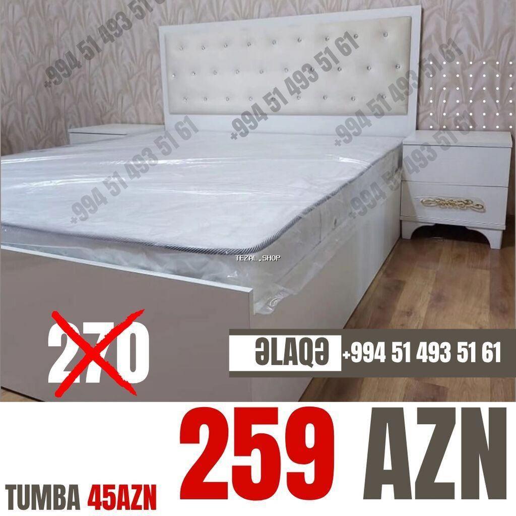 İkinəfərlik, Bazasız, Pulsuz matras, Siyirməsiz, Azərbaycan, Sadə laminat