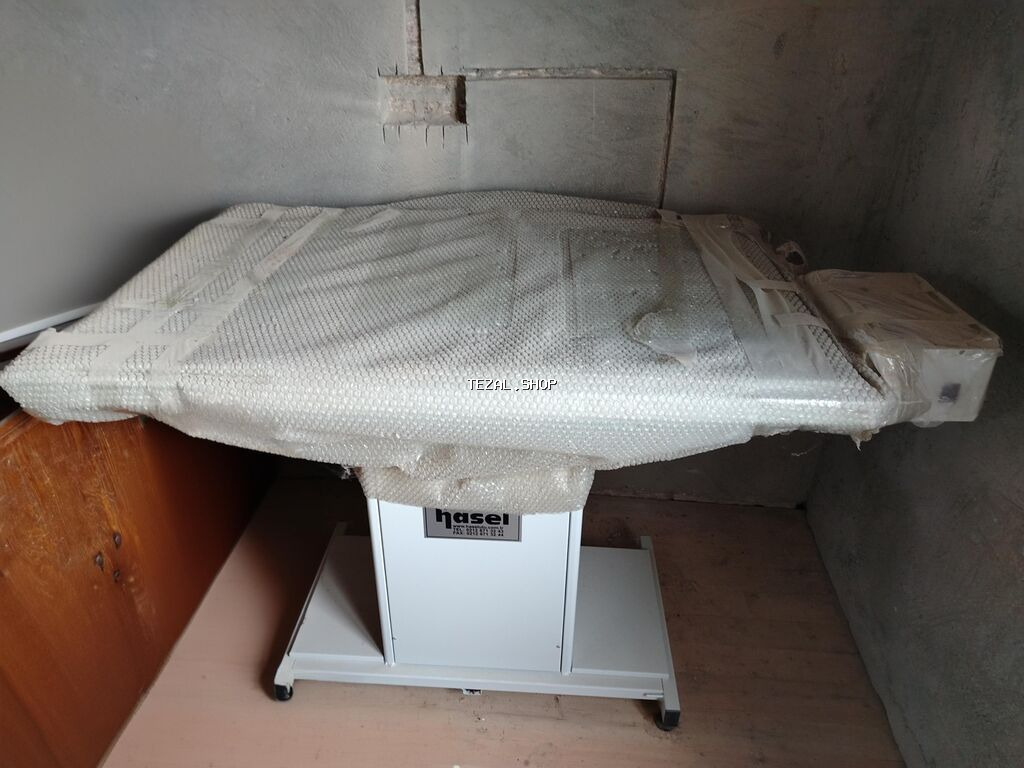 Hasel markalı peşəkar ütü stolusu - Sənaye tipli ütüləmə masası -