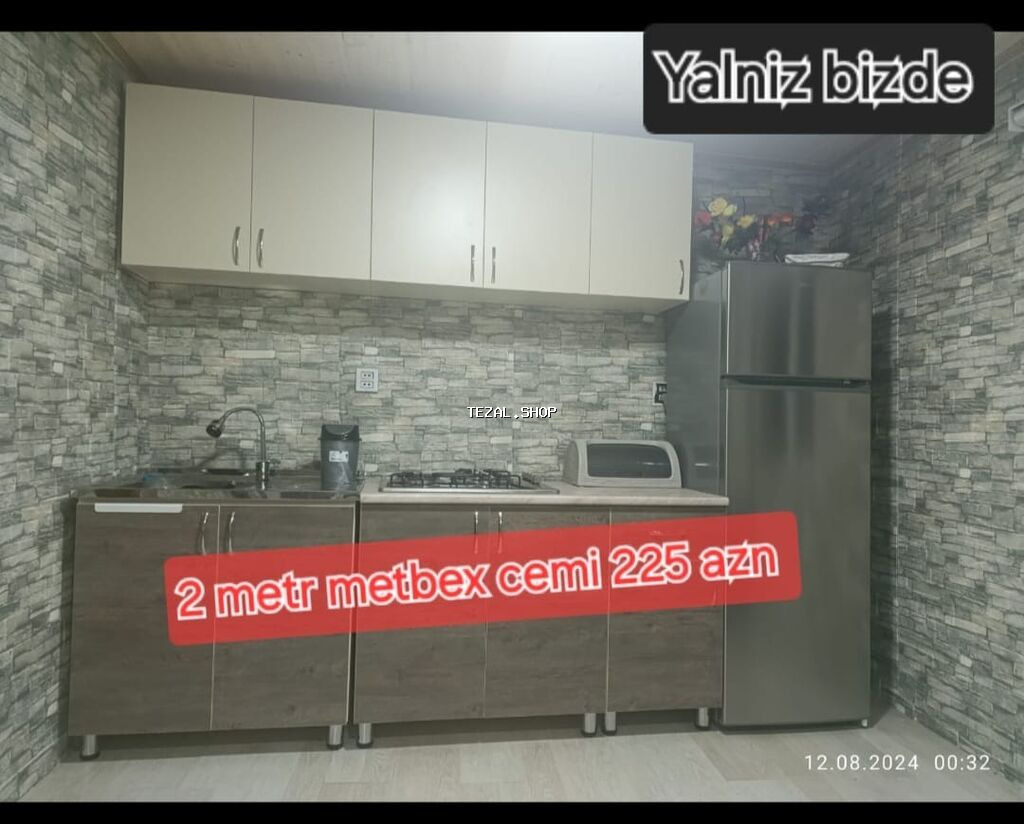 Hal hazirda hazir veziyyetde 2 metr bir basa anbardan satis metbex