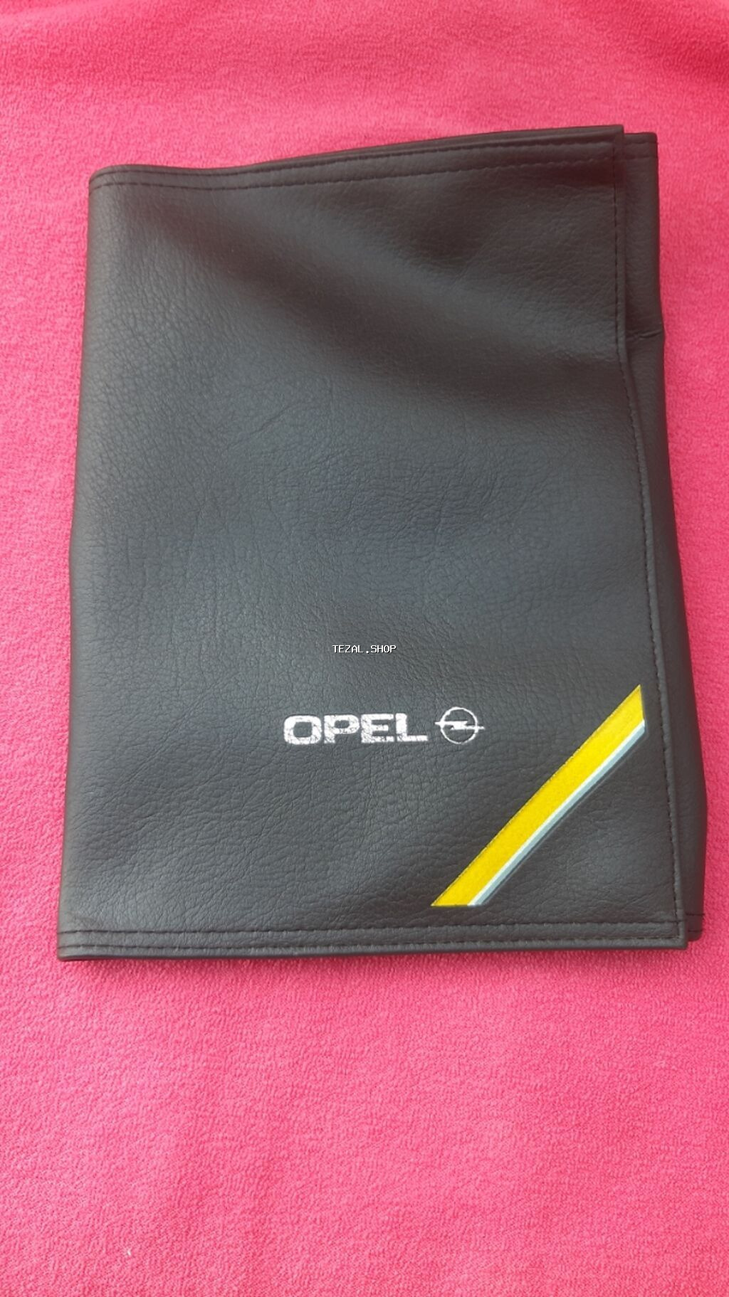 Opel markalı sənəd qabı / maşın kitabçası cüzdanı - Material: qara
