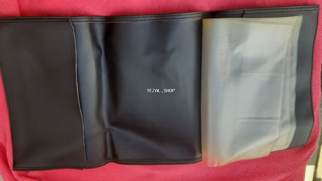 Opel markalı sənəd qabı / maşın kitabçası cüzdanı - Material: qara - şəkil 2