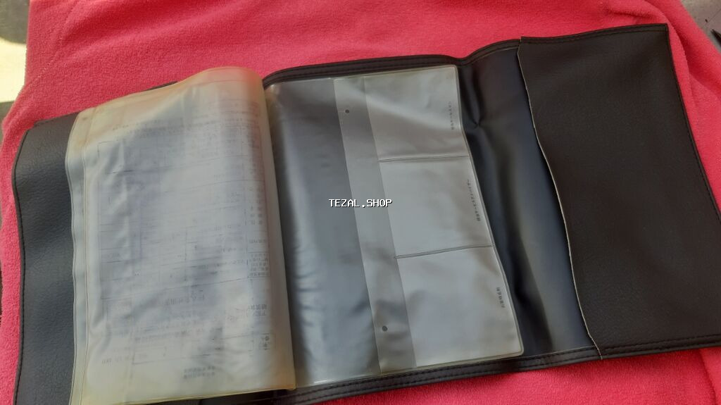 Opel markalı sənəd qabı / maşın kitabçası cüzdanı - Material: qara - şəkil 3