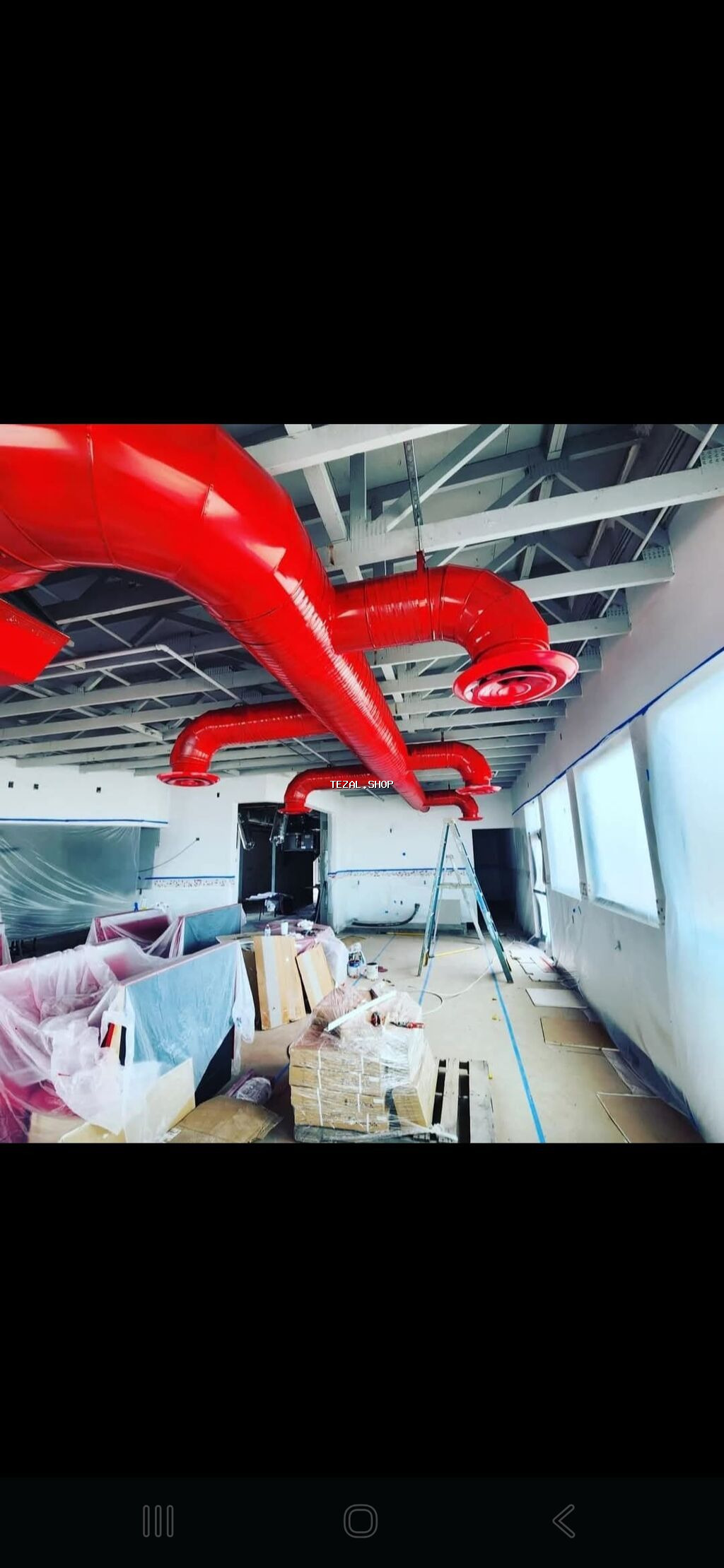 Sənaye tipli havalandırma və kondisioner kanalları sistemi - - şəkil 5