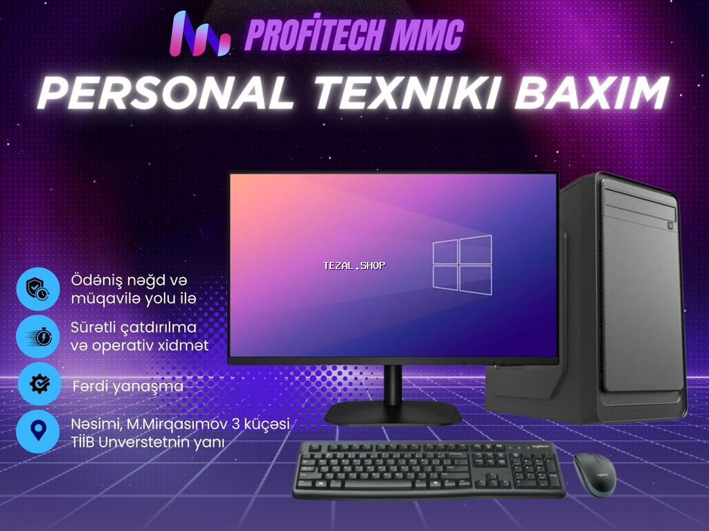 PROFITECH MMC – kompüter və noutbuklar üçün texniki baxım və təmir