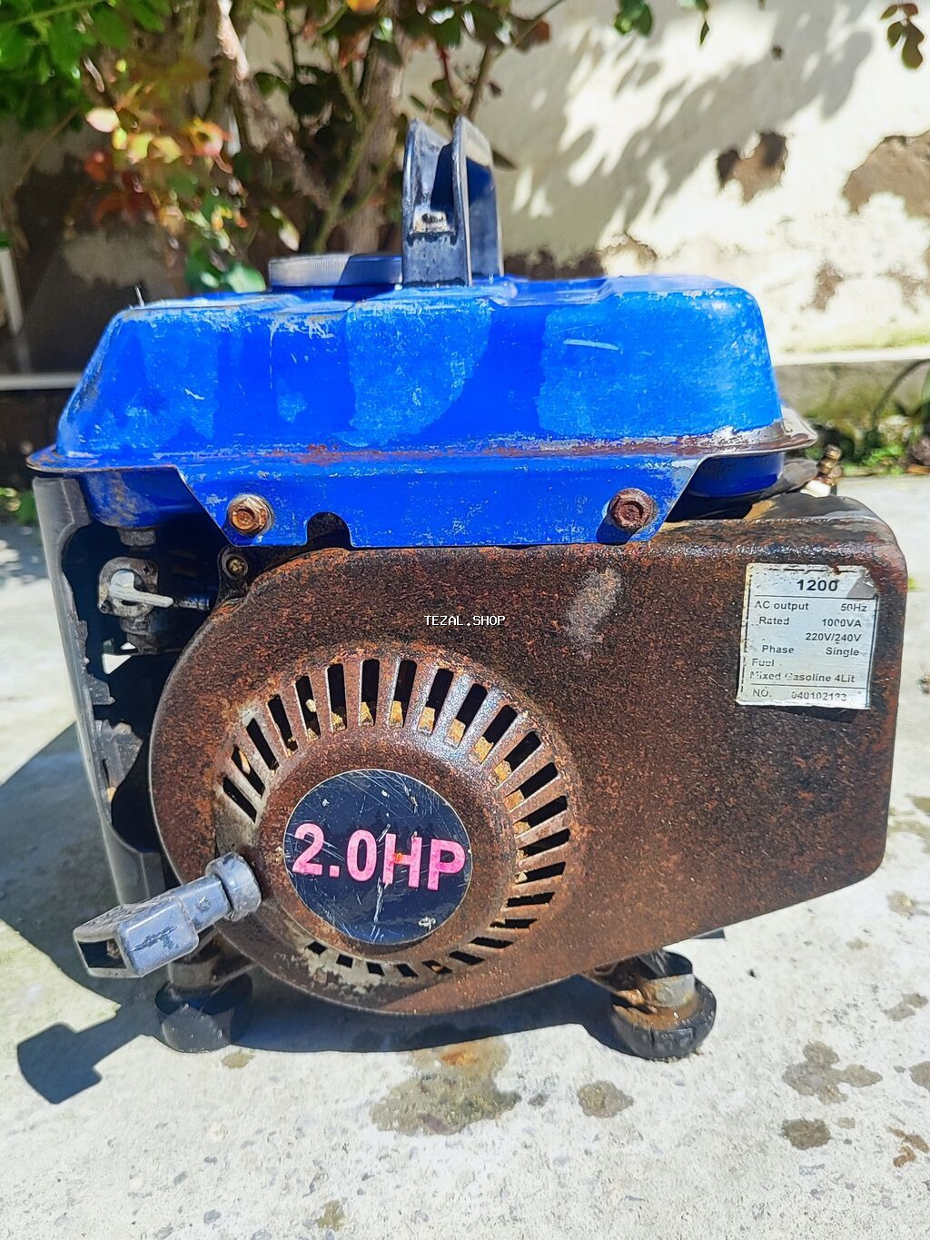 TG1200 benzinli generator - Hal hazırda işləmir! - Güc: 2.0 HP -
