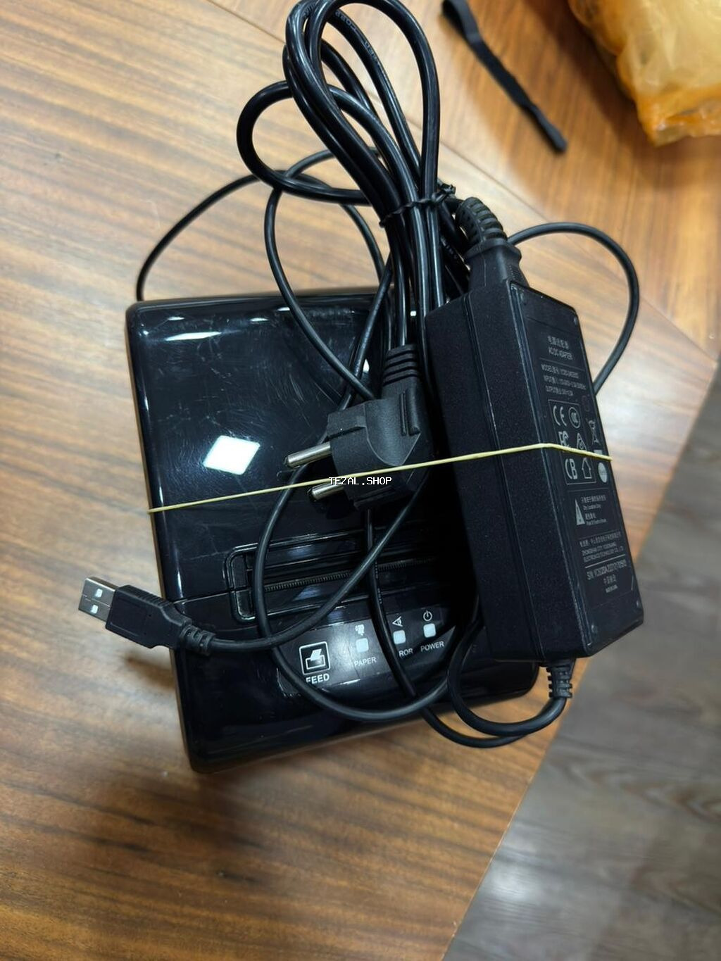 Termal qəbz printeri (USB + elektrik adapteri ilə) - Termal çap