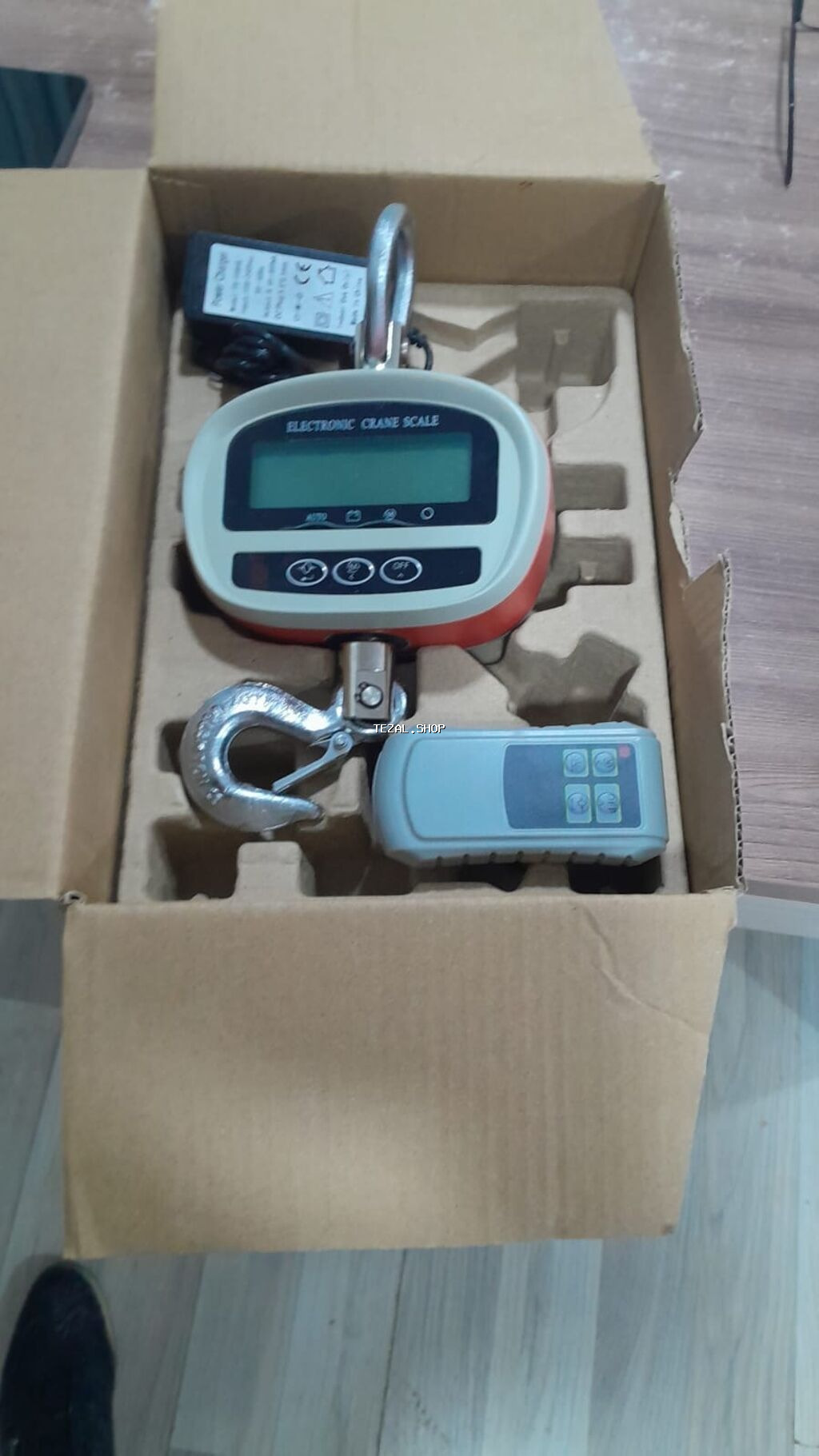 Elektron qassab tərəzisi (Crane Scale) - Böyük və aydın LCD ekran - - şəkil 2