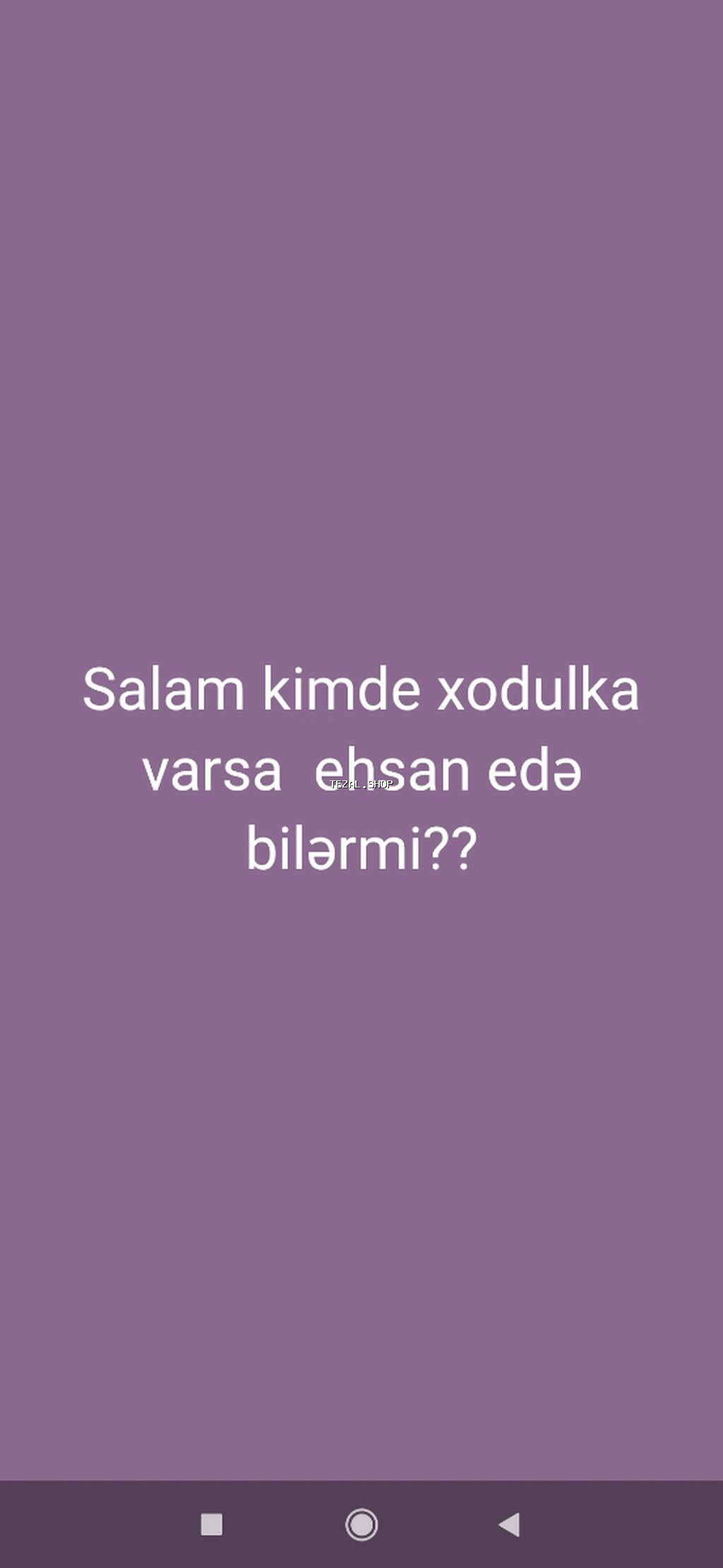 Salam kimde xodulka varsa ehsan edə bilərmi? 
Allah xatirinə