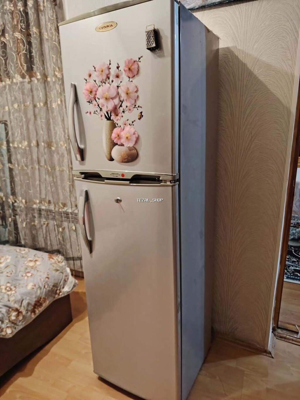 İşlənmiş 2 qapılı Orvica Soyuducu Satılır, rəng - Gümüşü