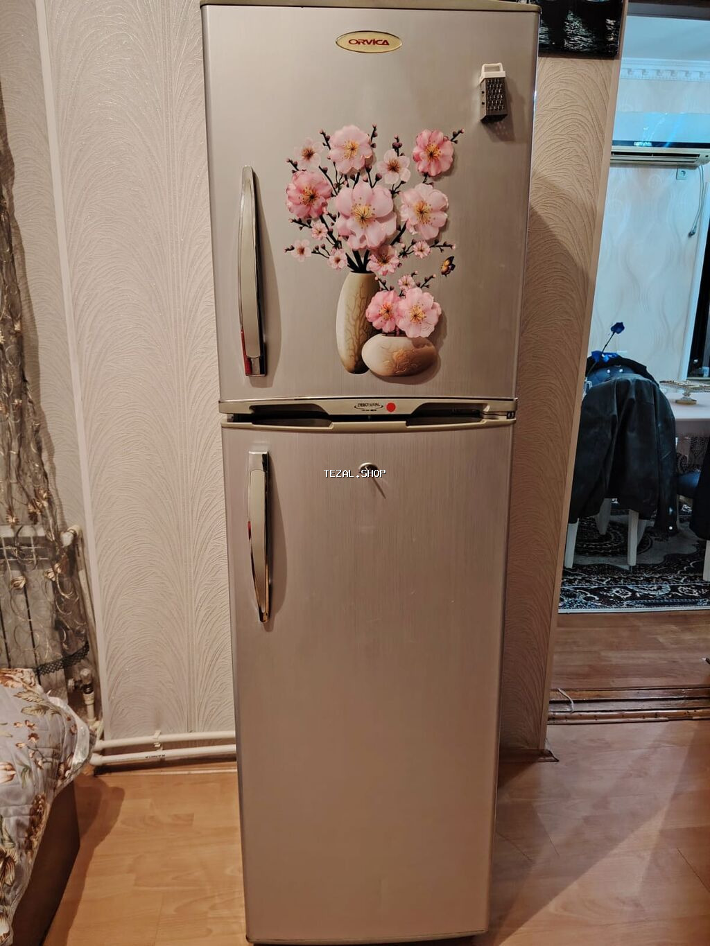 İşlənmiş 2 qapılı Orvica Soyuducu Satılır, rəng - Gümüşü - şəkil 2