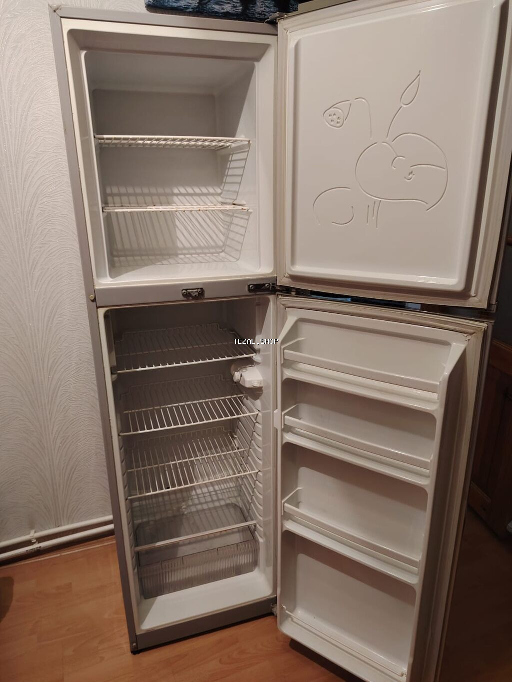 İşlənmiş 2 qapılı Orvica Soyuducu Satılır, rəng - Gümüşü - şəkil 3