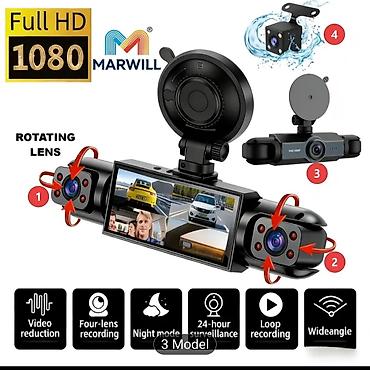 🎥4kameralı(2salon(*sağ*sol)+ön+arxa) +128gb yaddaş kartı+typce - şəkil 2