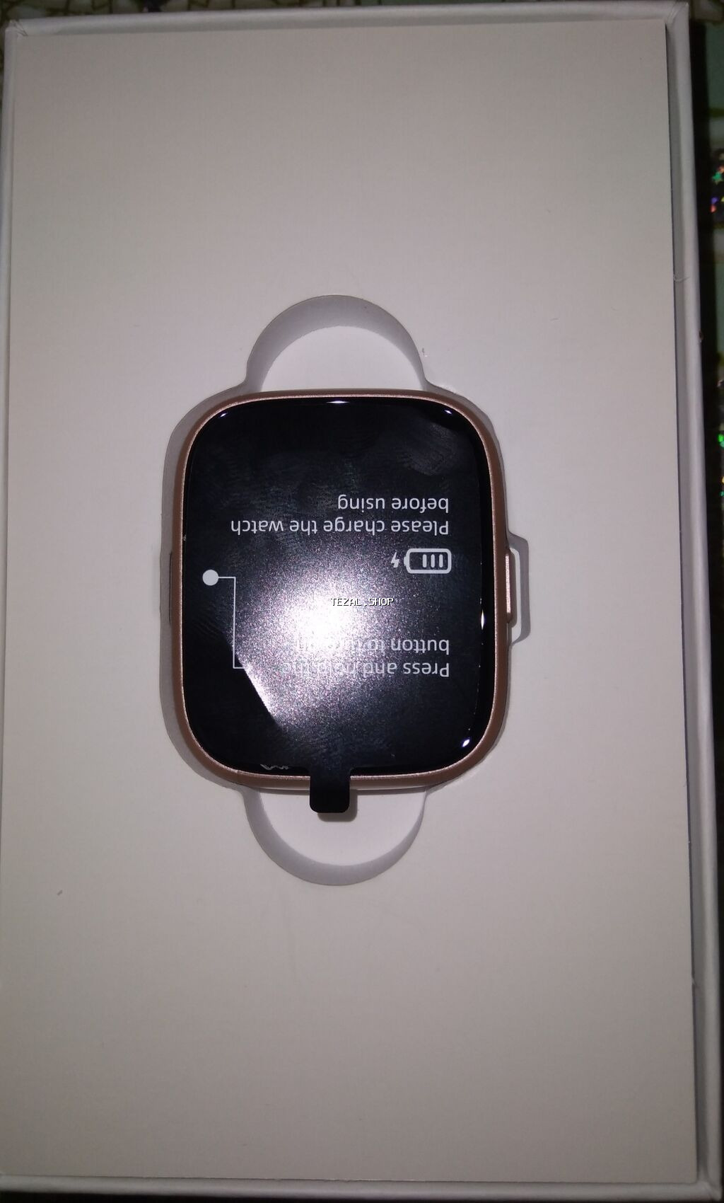 Yeni, Smart saat, Sensor ekran, rəng - Qızılı - şəkil 2