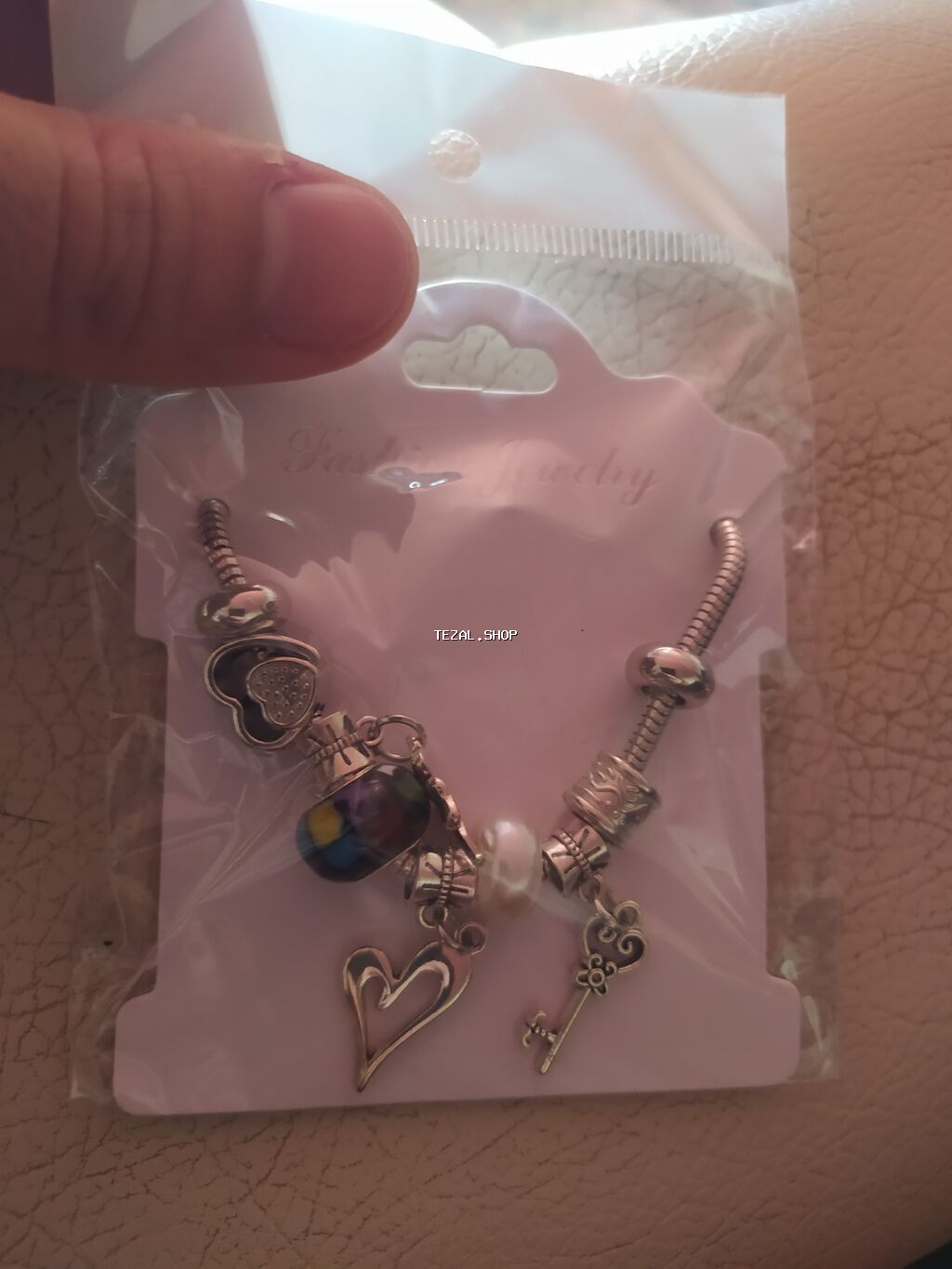 Bəzəkli qolbaq seti – “Fashion Jewelry” - Model: zəncirvari elastik