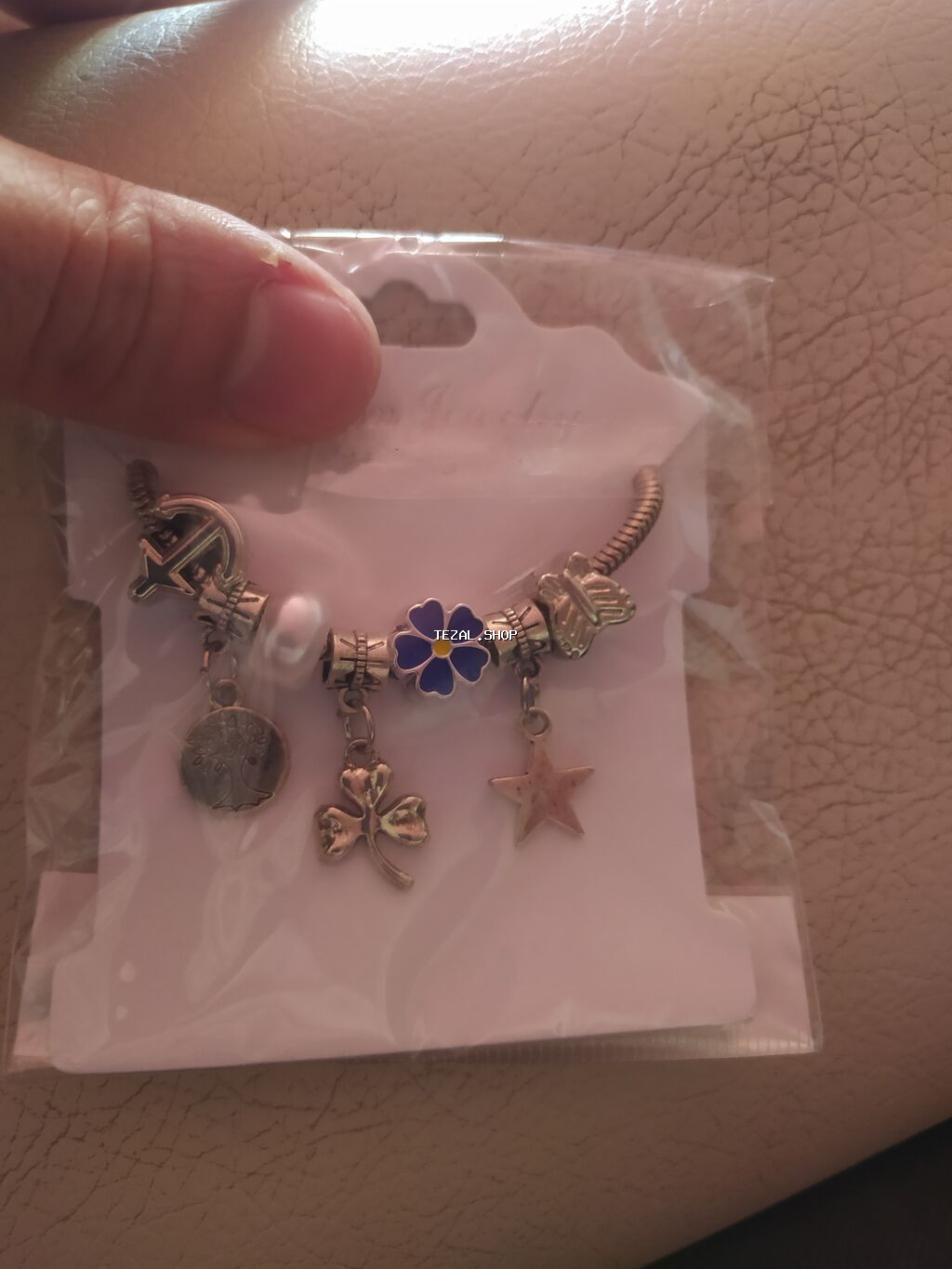 Bəzəkli qolbaq seti – “Fashion Jewelry” - Model: zəncirvari elastik - şəkil 4