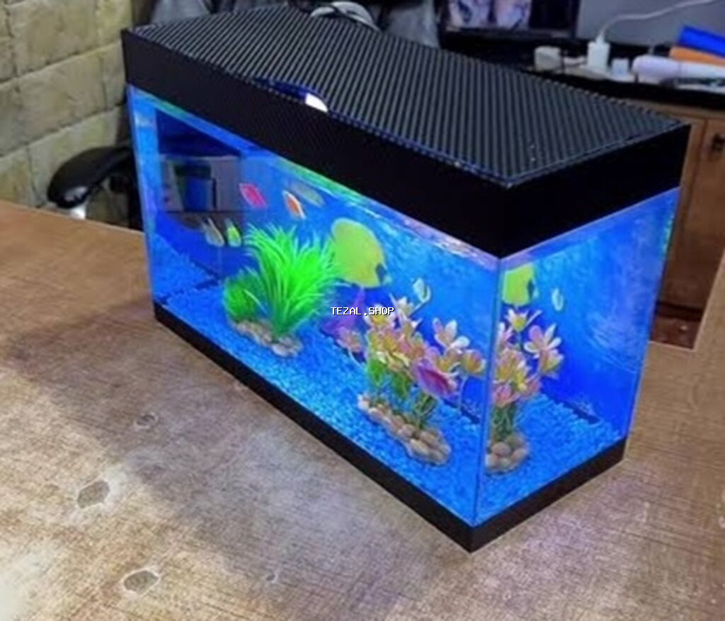 Dördbucaq akvarium, Balıqlarla birlikdə, 15 l, Ödənişli çatdırılma