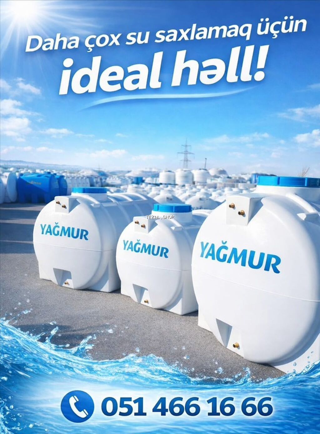 Bak, Plastik, 150 l l, Yeni, Pulsuz çatdırılma, Rayonlara çatdırılma - şəkil 2