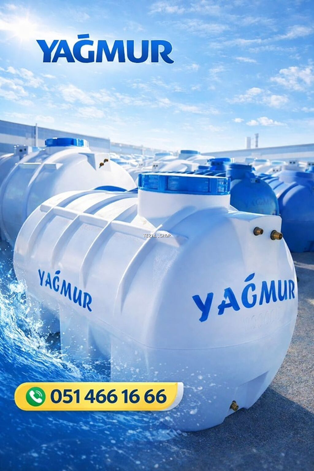 Bak, Plastik, 150 l l, Yeni, Pulsuz çatdırılma, Rayonlara çatdırılma - şəkil 3