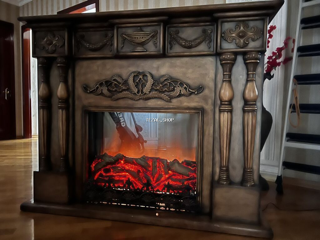 Kamin Peçi, İşlənmiş, yanacaq - Elektrik, Ünvandan götürmə - şəkil 2