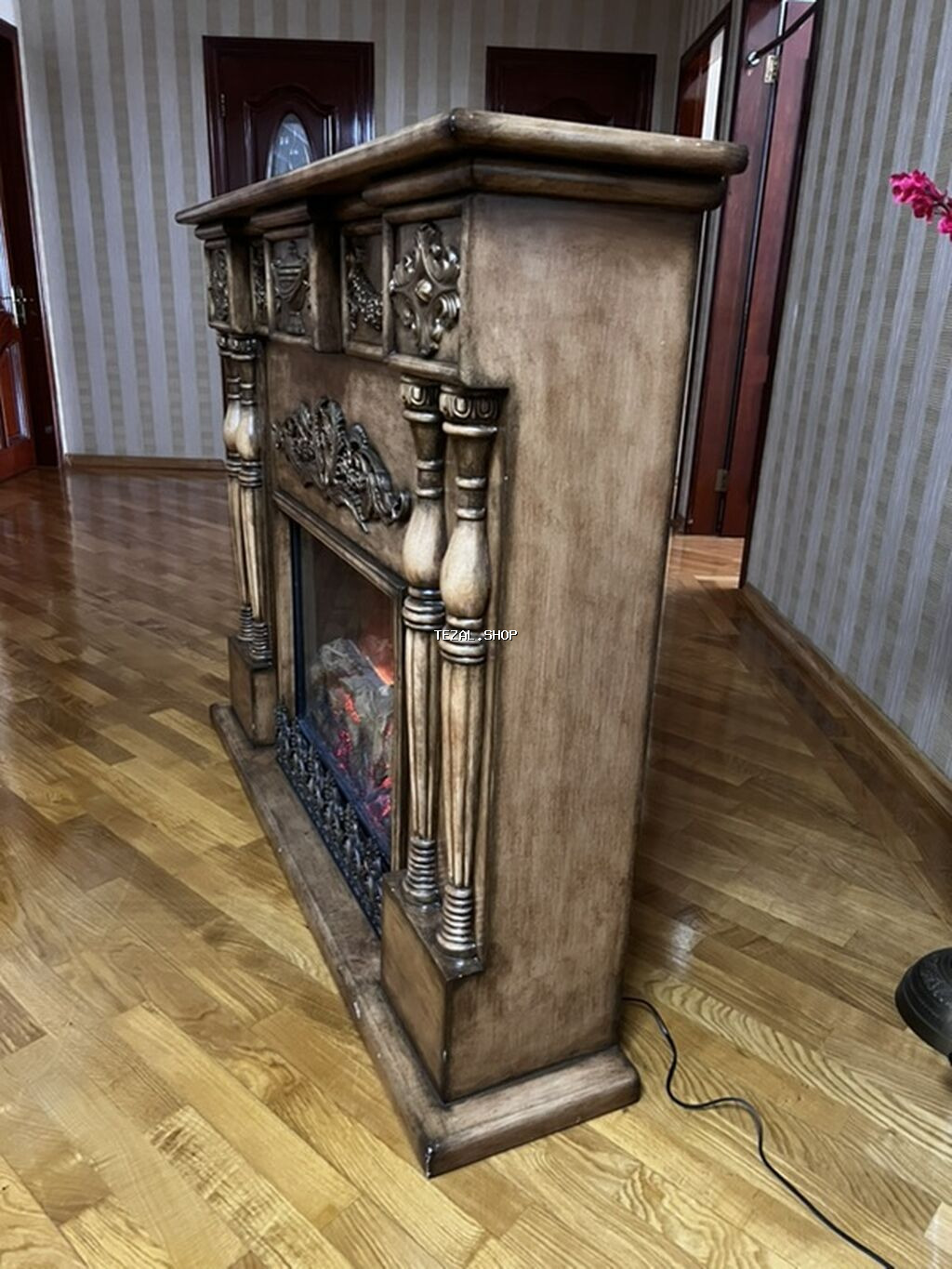 Kamin Peçi, İşlənmiş, yanacaq - Elektrik, Ünvandan götürmə - şəkil 5