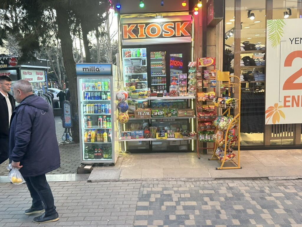 Kiosk – geniş çeşidli qəlyanaltı və içkilər Hazır kiosk (butka)