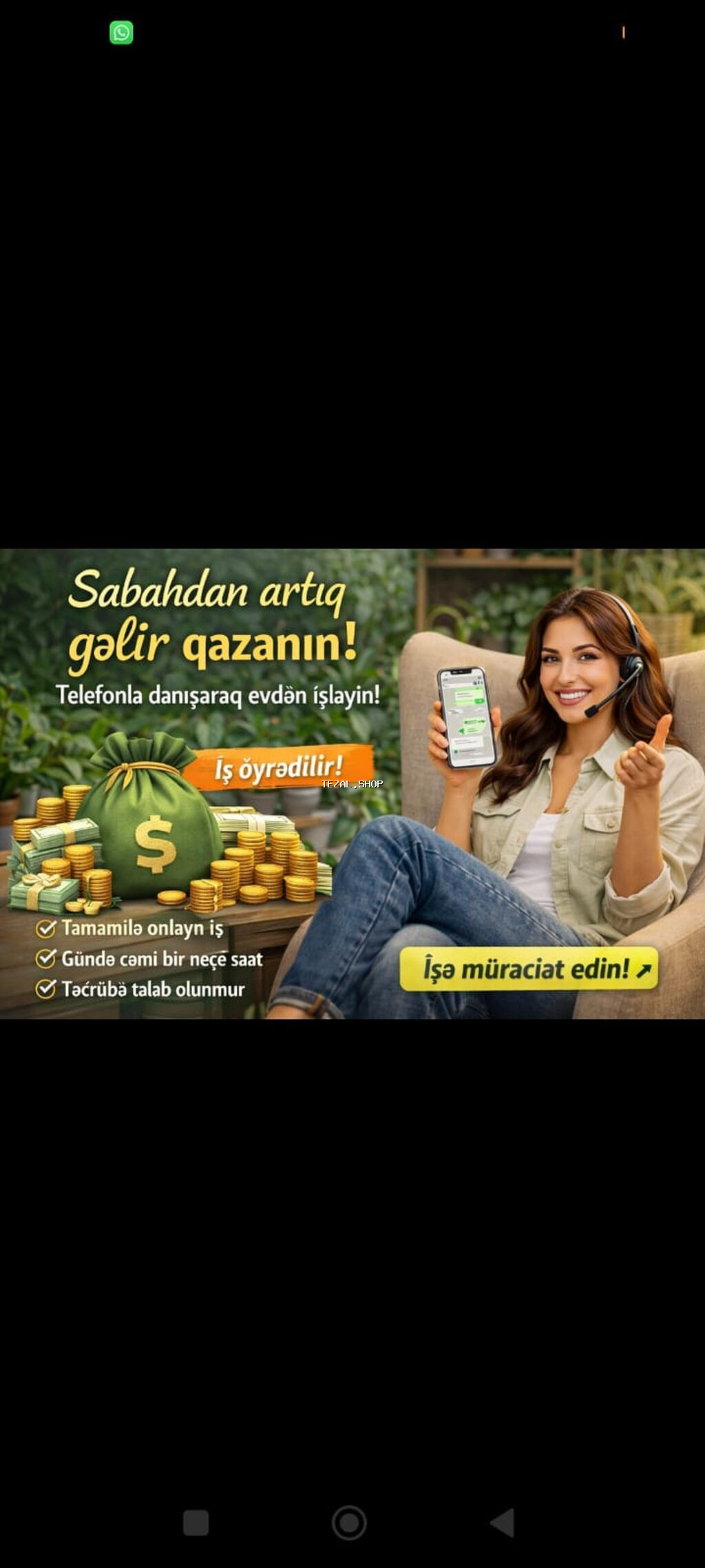 Çağrı mərkəzi operatoru tələb olunur, İstənilən yaş, Təcrübəsiz, Aylıq ödəniş