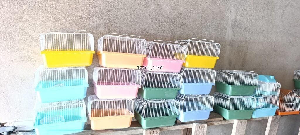 Yeni qəfəs😍 2xomyak ağ və boz🥰 qəfəsin içində Fırlanan çarxı🤩 Su - şəkil 3