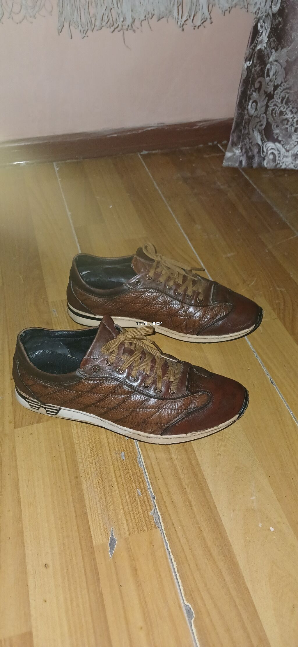 Dəri Ayaqqabı geyinilib cırıgı söküyü yoxdur razmeri 42 - şəkil 3