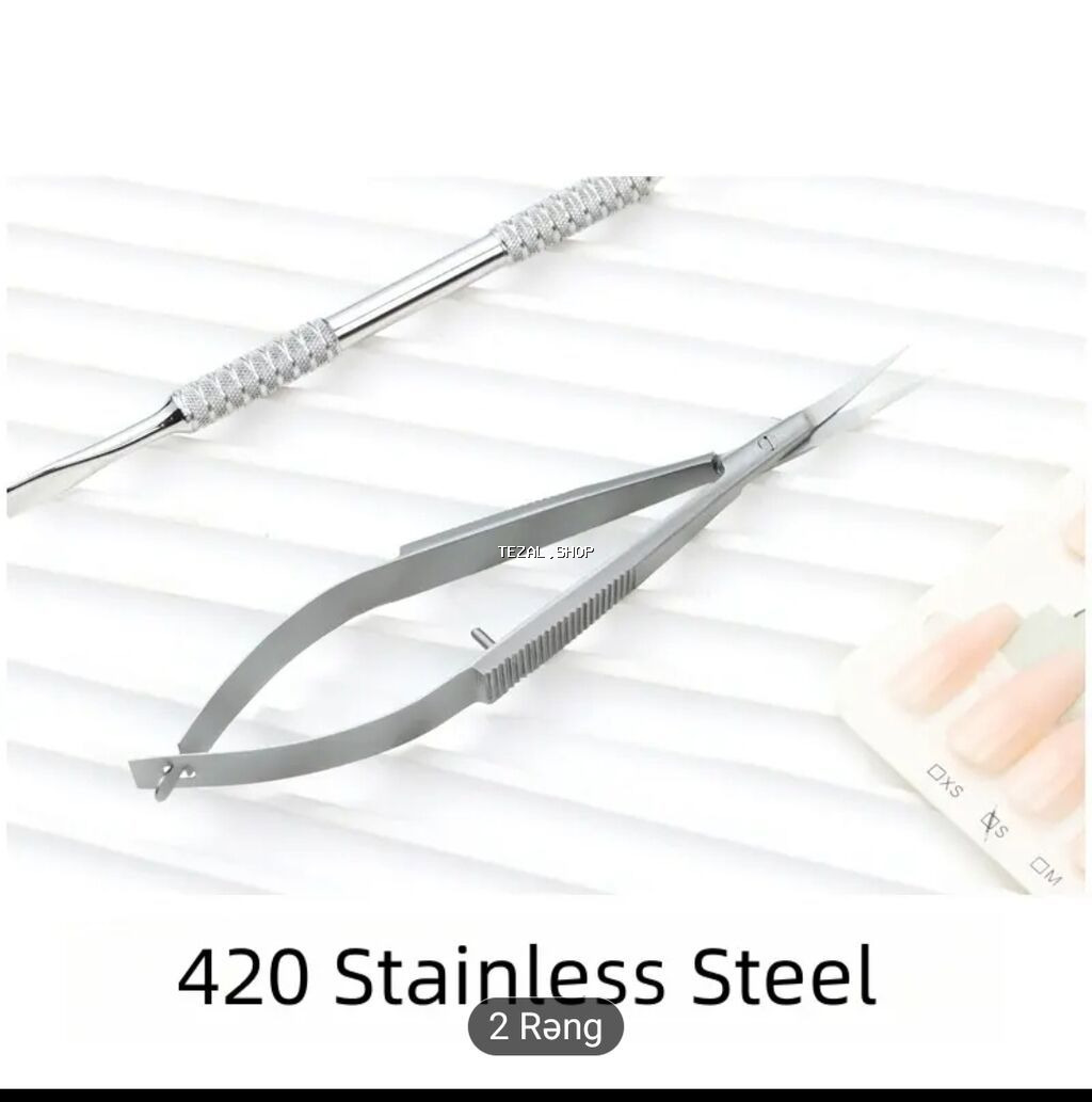 Qutusu açılmayıb alanda görəsiniz Profesional dərəcəli manikür qayçısı