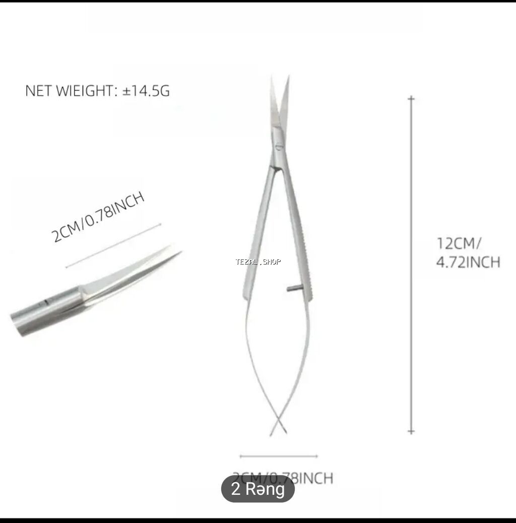 Qutusu açılmayıb alanda görəsiniz Profesional dərəcəli manikür qayçısı - şəkil 3