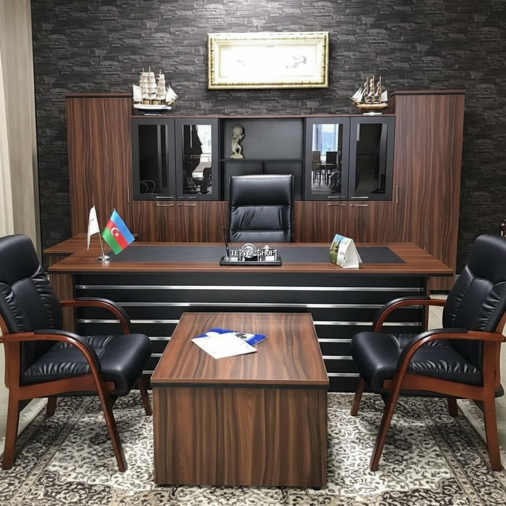 Direktor kabinet dəsti – müasir ofis üçün tam komplekt kreslolar