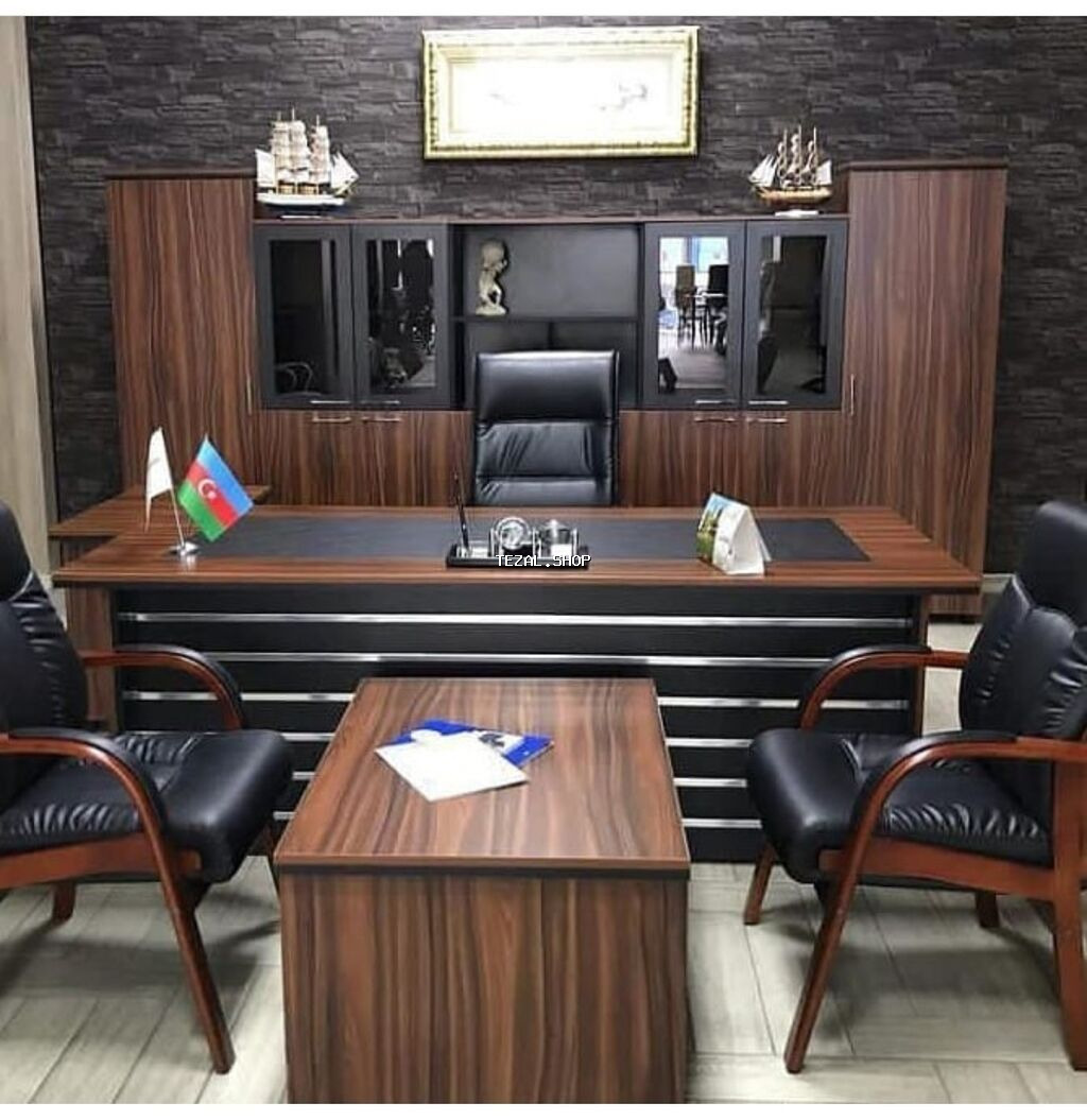 Direktor kabinet dəsti – müasir ofis üçün tam komplekt kreslolar - şəkil 2