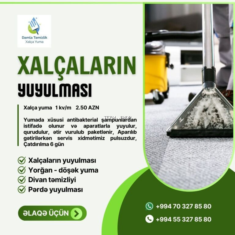 Xalçaların yuyulması | Xalçalar, Palaz Ünvandan götürmə, Pulsuz çatdırılma