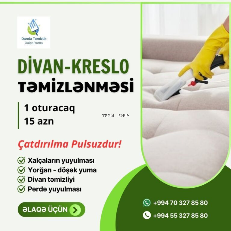 Xalçaların yuyulması | Xalçalar, Palaz Ünvandan götürmə, Pulsuz çatdırılma - şəkil 3