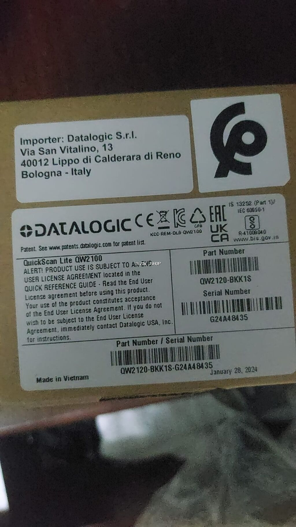 Ştrix-kod skaneri Datalogic QuickScan Lite QW2100 (QW2120-BKK1S) - şəkil 3