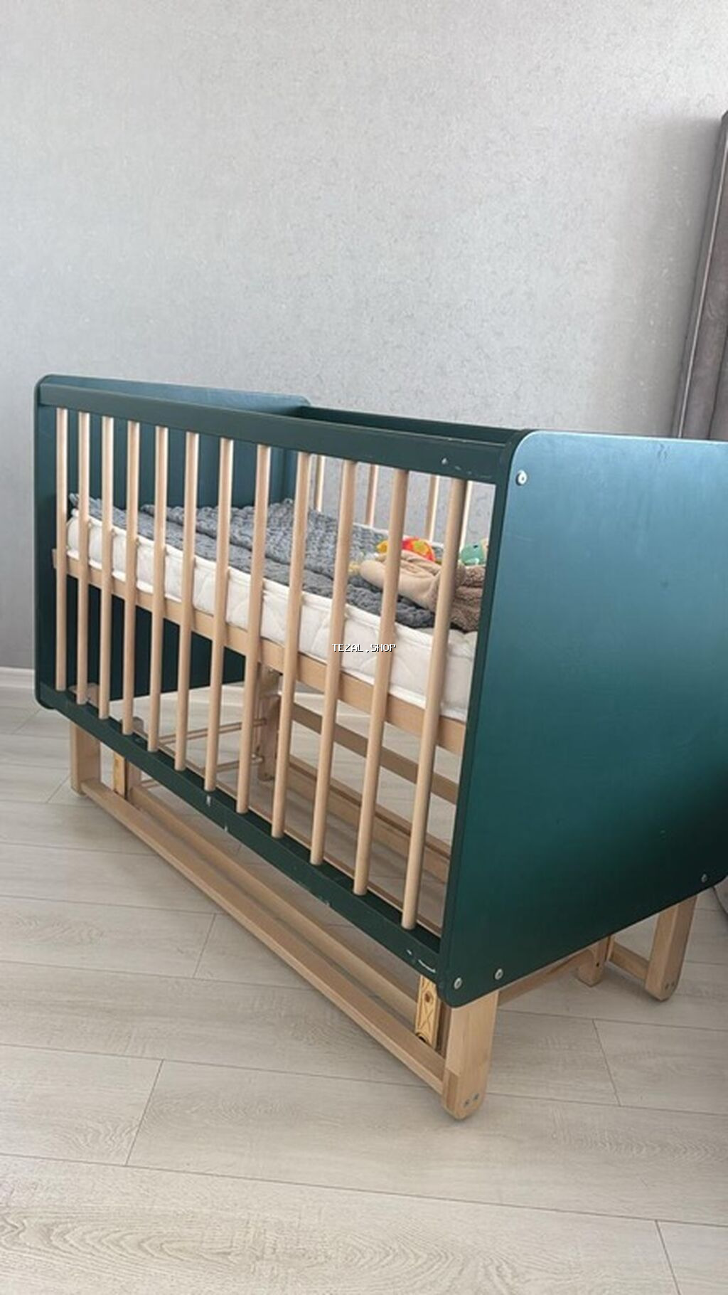 Oğlan və qız üçün, Dördbucaq, Beşik, Matras ilə, Yellənmə mexanizm ilə - şəkil 4