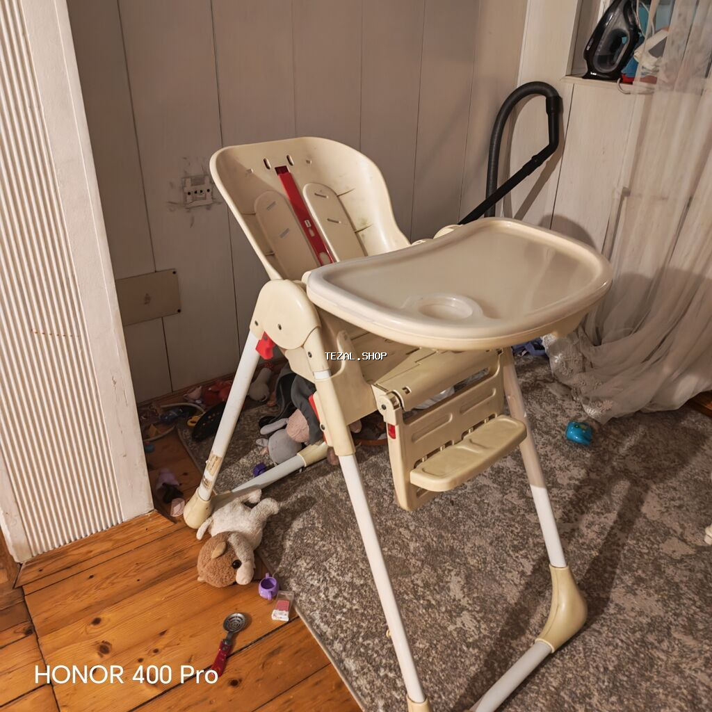 Uşaq yemək stulu - Rahat və funksional yüksək uşaq stulu - Çıxarılan