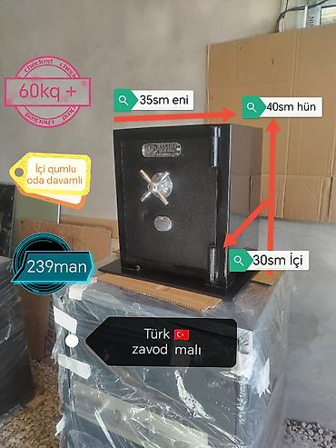 Seyf Türk zavod malı. Seyf ucuz. Yanmayan oda davamlı İçi qumlu - şəkil 2