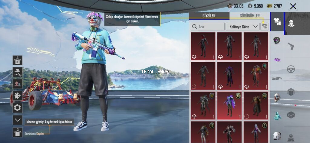 PUBG Mobile hesabı – yüksək səviyyəli kolleksiya və çoxsaylı paltarlar - şəkil 2