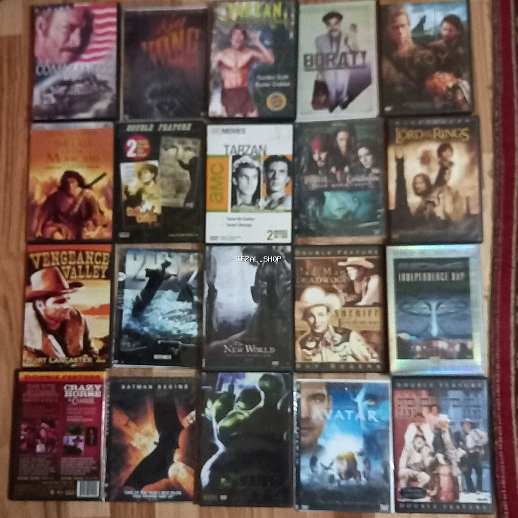 DVD filmlər. - Şəkildəki 20 ədəd DVD hamısı birlikdə satılır. - - şəkil 2