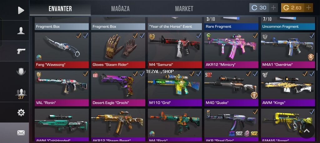 Standoff 2 oyun hesabı – zəngin inventar və yüksək səviyyə - Səviyyə