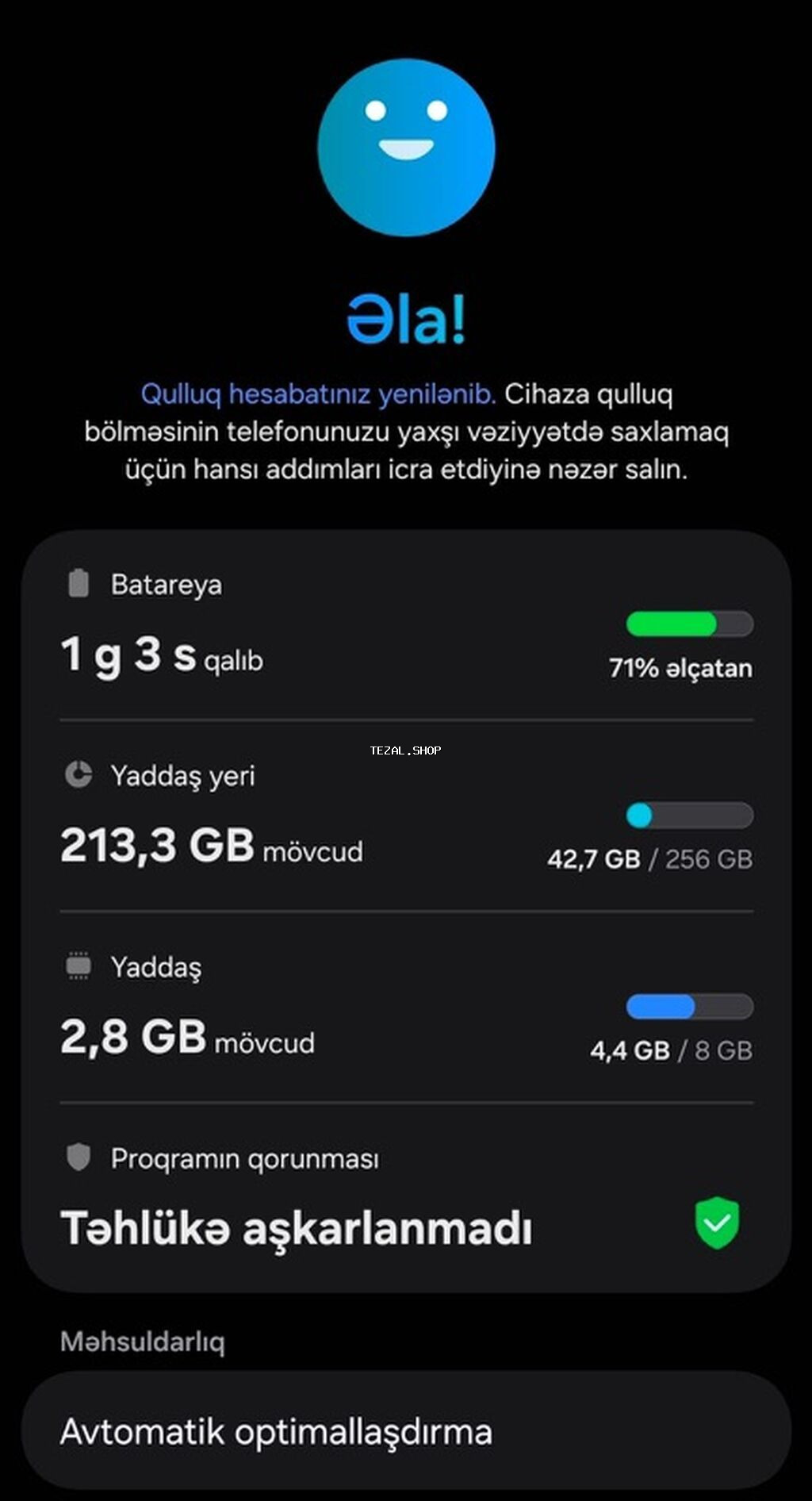 Samsung Galaxy A25, 256 GB, rəng - Göy, İki sim kartlı - şəkil 4