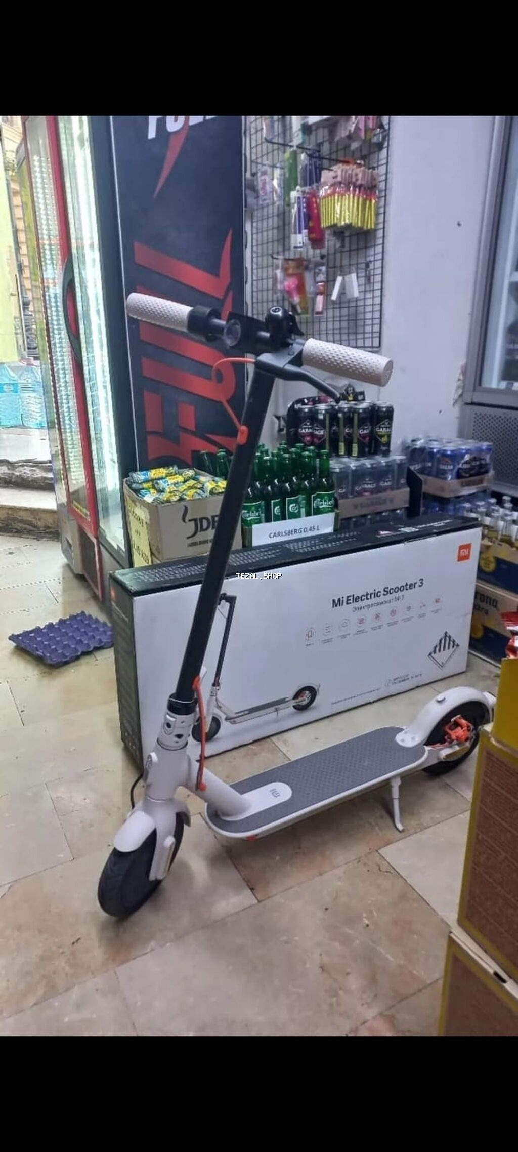 Xiaomi Mi Electric Scooter 3 (ağ rəng) - Güclü və yığcam elektrik - şəkil 2