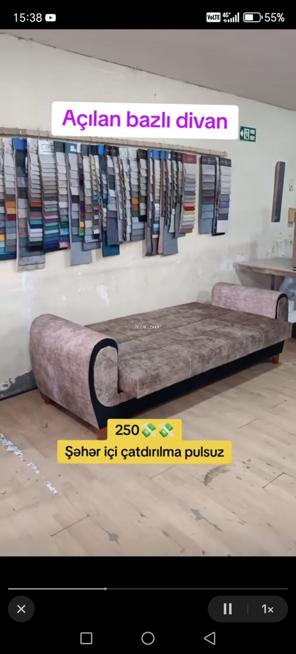 Di̇van-kravat, Açılan, Bazalı, Parça, Ödənişli çatdırılma - şəkil 3