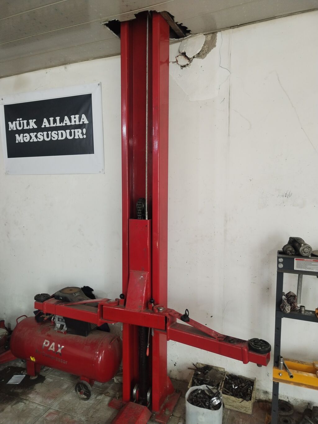 Avtomobillərin təmiri və ya texniki qulluğu üçün nəzərdə tutulmuş