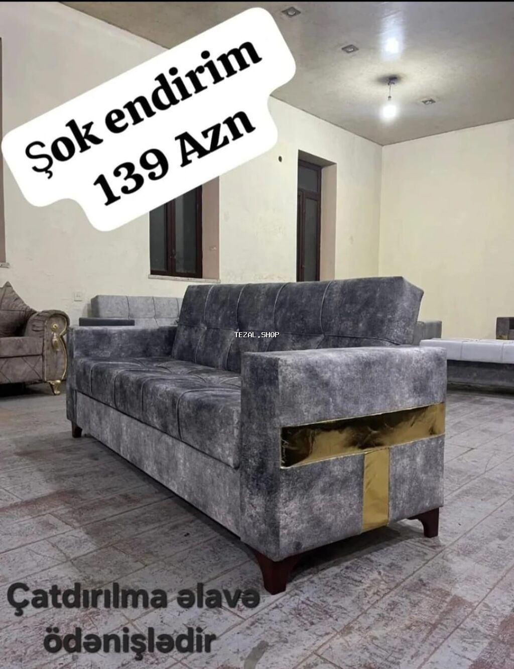 Divan, Yeni, Açılan, Bazalı, Parça, Ödənişli çatdırılma