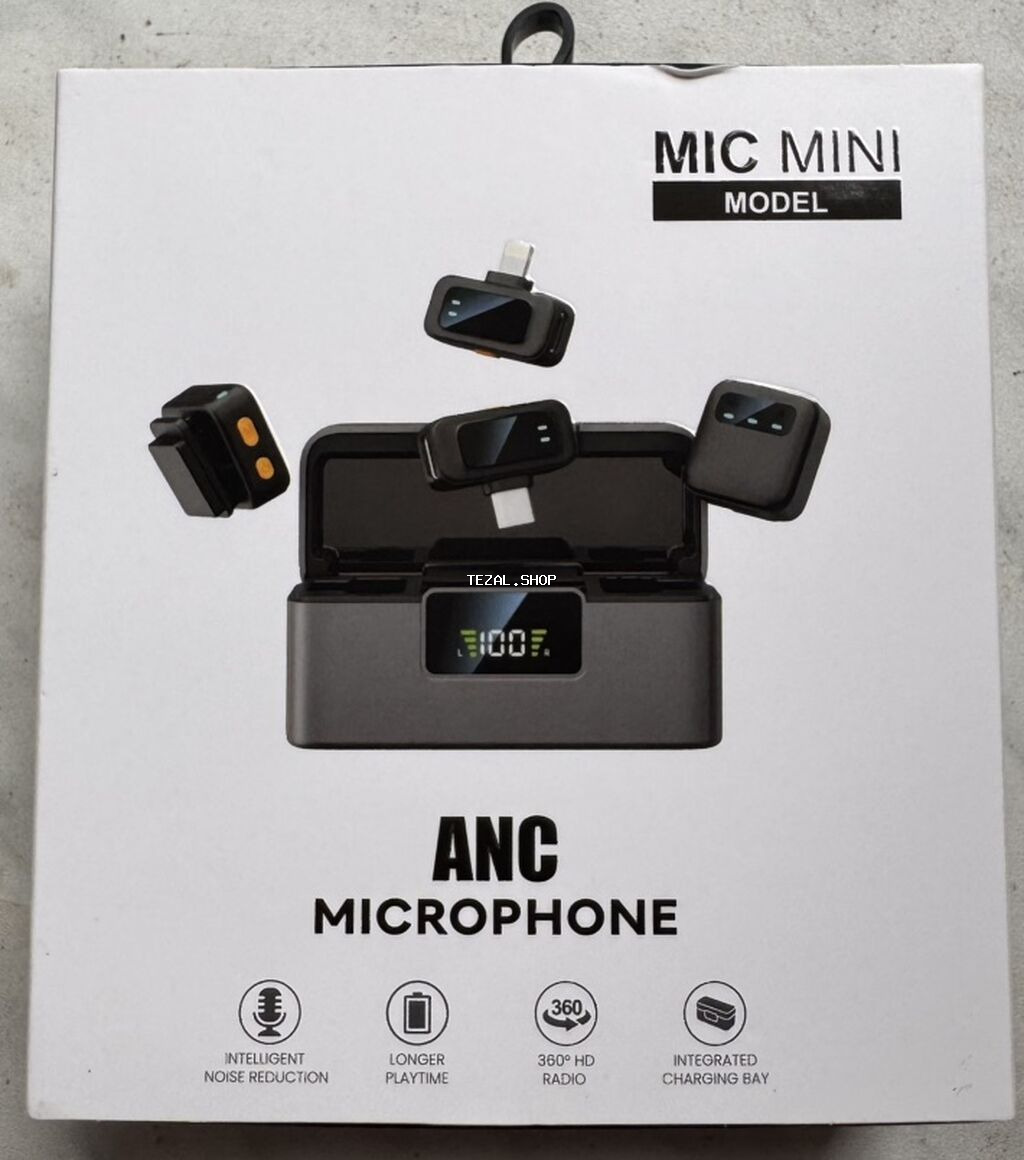 Məhsul: MIC MINI ANC Microphone seti Xüsusiyyətlər: - Aktiv səs-küyün