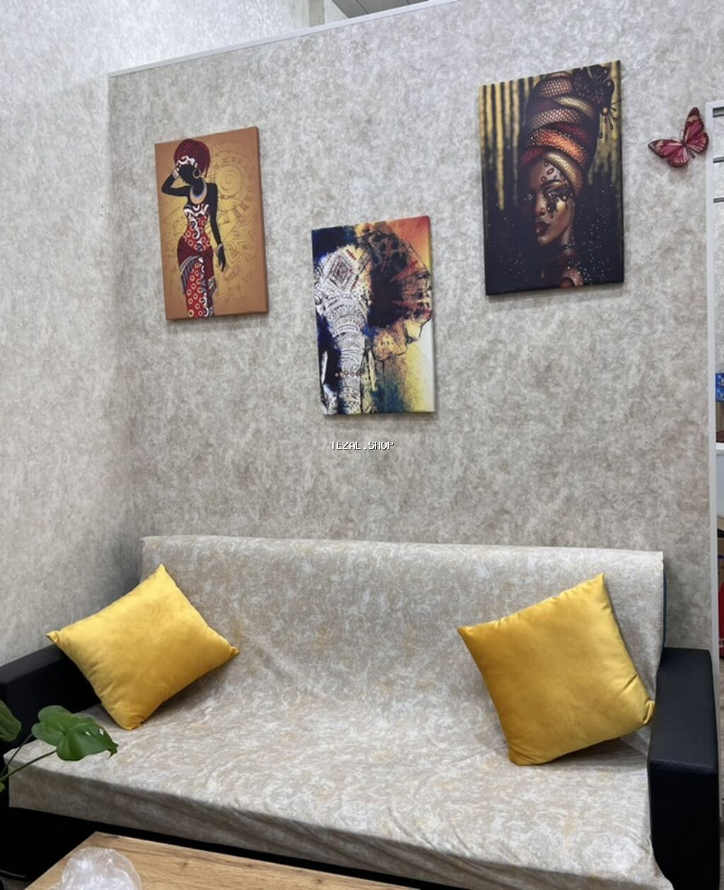 Atelye avadanlıqları və dekor dəsti - Tam boy güzgü: Ağ-qızılı