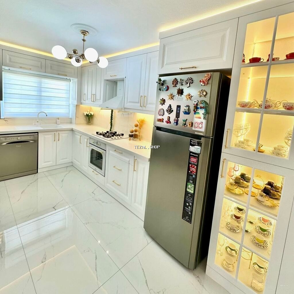 Sifarişlə mətbəx dəsti, Özü çəkən petlələr, Mat laminat, Kredit var, Ünvandan götürmə, Pulsuz çatdırılma, Ödənişli çatdırılma - şəkil 3